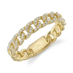 0.16ctw Diamond Link Ring