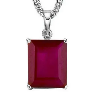 1.22 CT GENUINE RUBY 10KT SOLID GOLD PENDANT