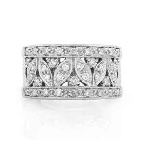 1/2ct.tw Diamond Fashion Floral Ring