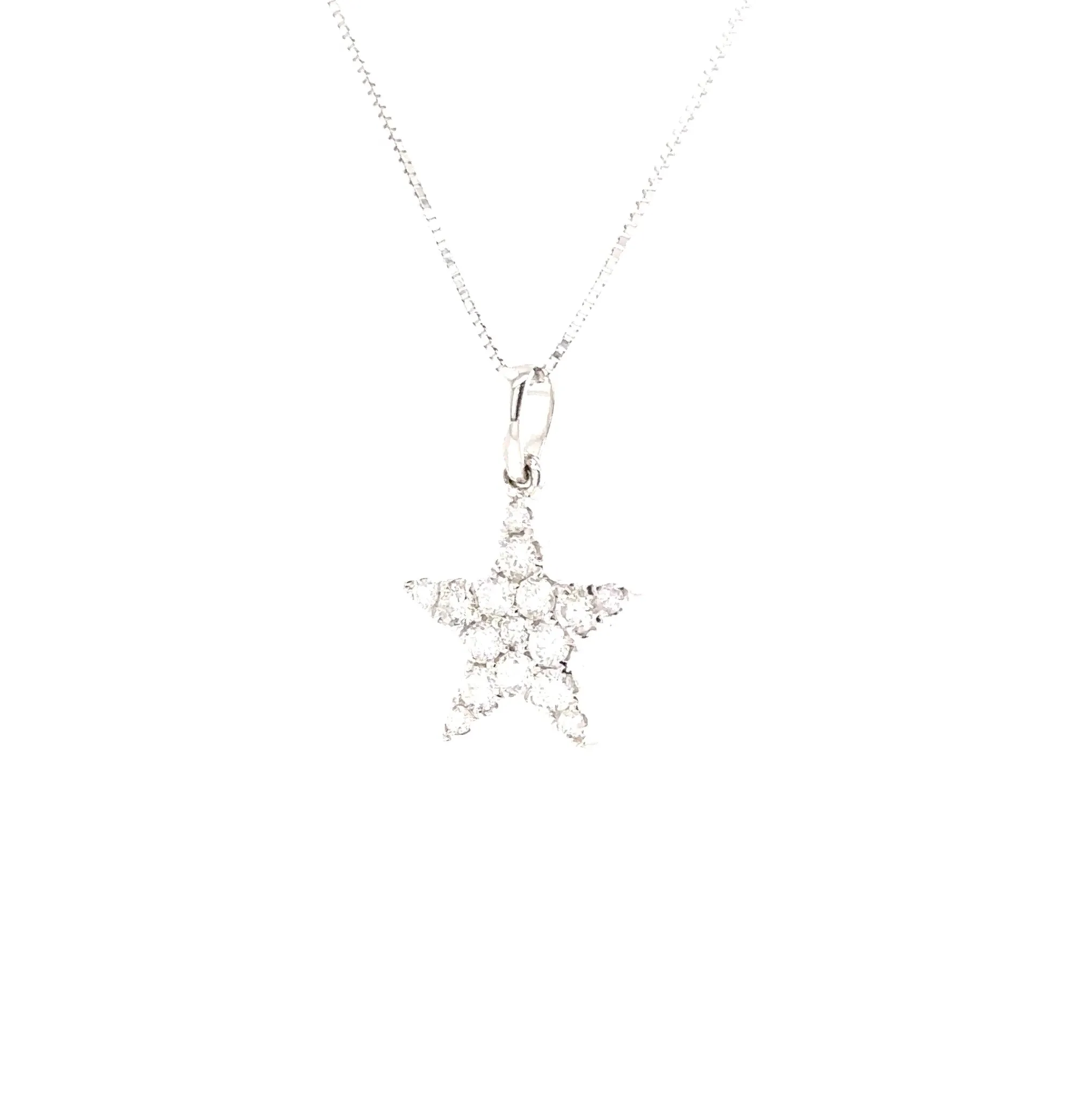 14KW Diamond Star Fashion Pendant