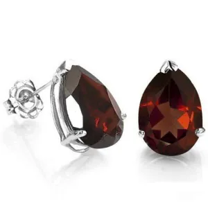 1.50 CT GARNET 10KT SOLID GOLD EARRINGS STUD