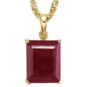 4/5 CT RUBY 10KT SOLID GOLD PENDANT