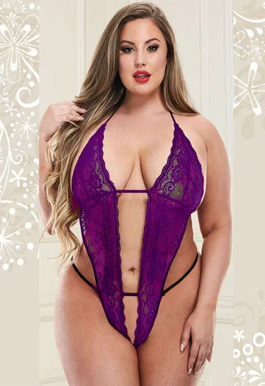 4XL-5XL Sexy lace women bodysuit chemise