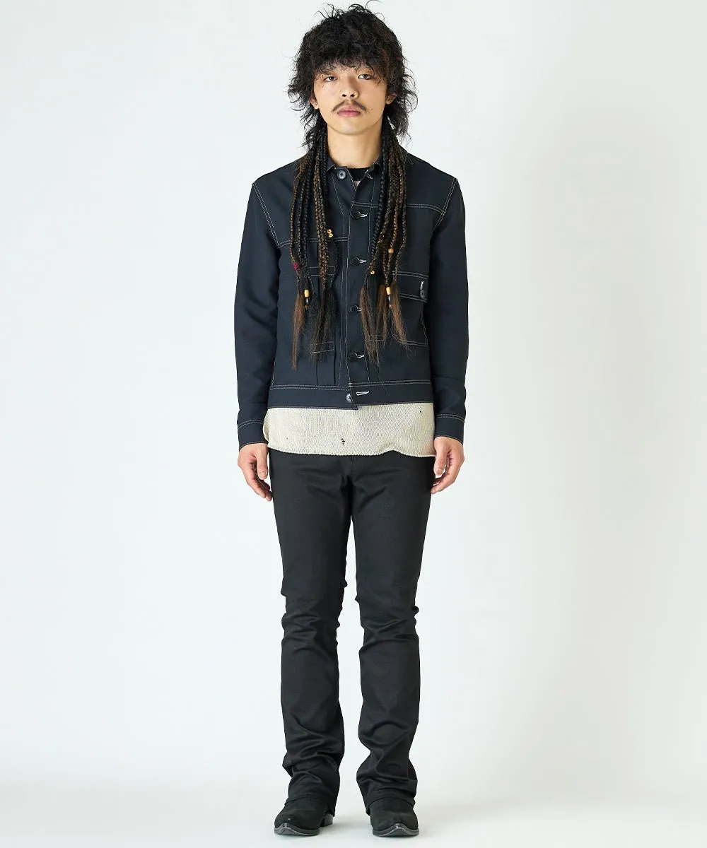 【60%OFF】Flared skinny pants - BLACK