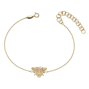 9ct Yellow Gold Bee Bracelet GB481