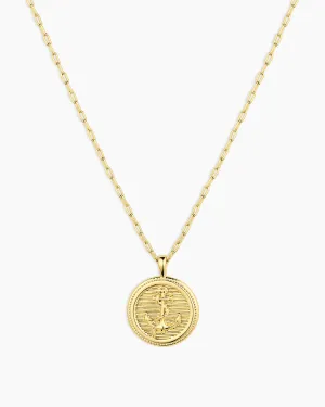 Anchor Coin Necklace