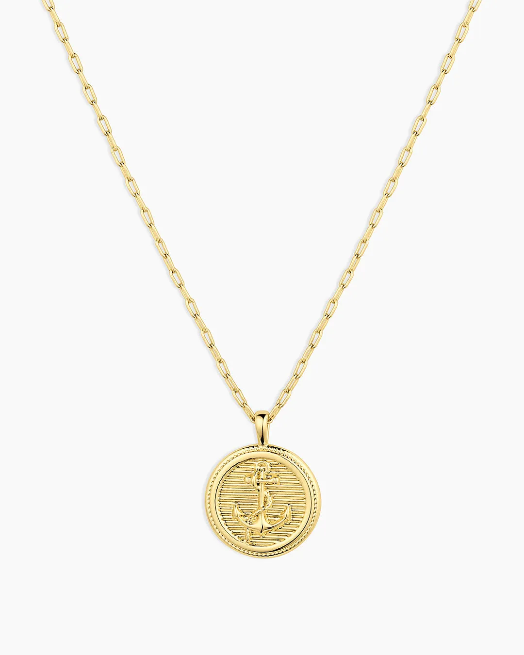 Anchor Coin Necklace