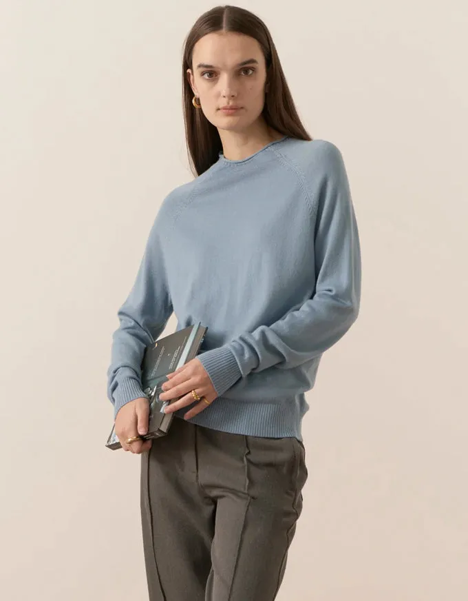 Bennet Funnel Neck Blue