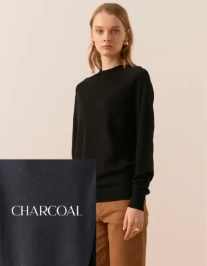Bennet Funnel Neck Charcoal