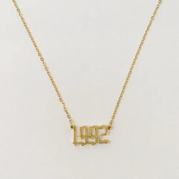 Birth Year Necklace