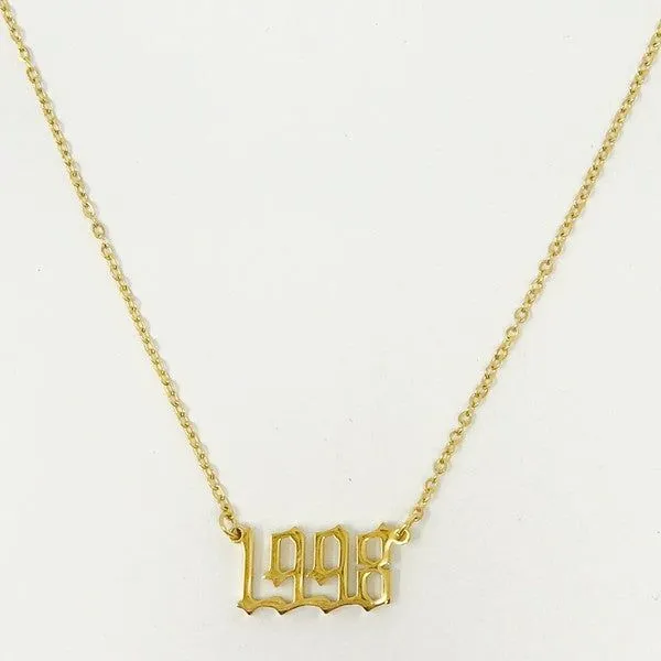 Birth Year Necklace