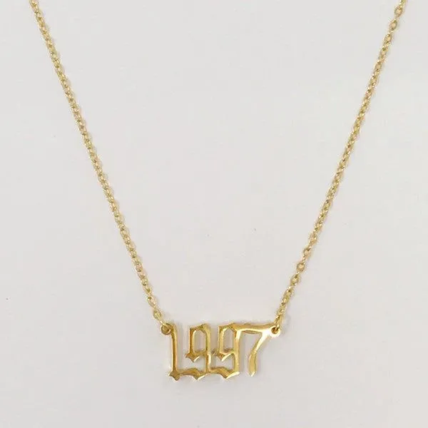Birth Year Necklace