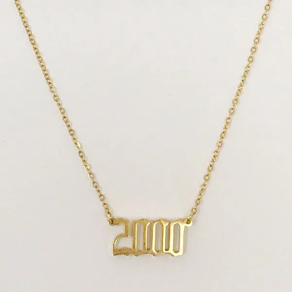 Birth Year Necklace