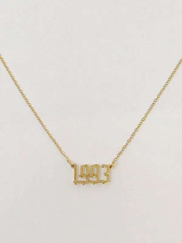 Birth Year Necklace