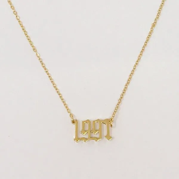 Birth Year Necklace