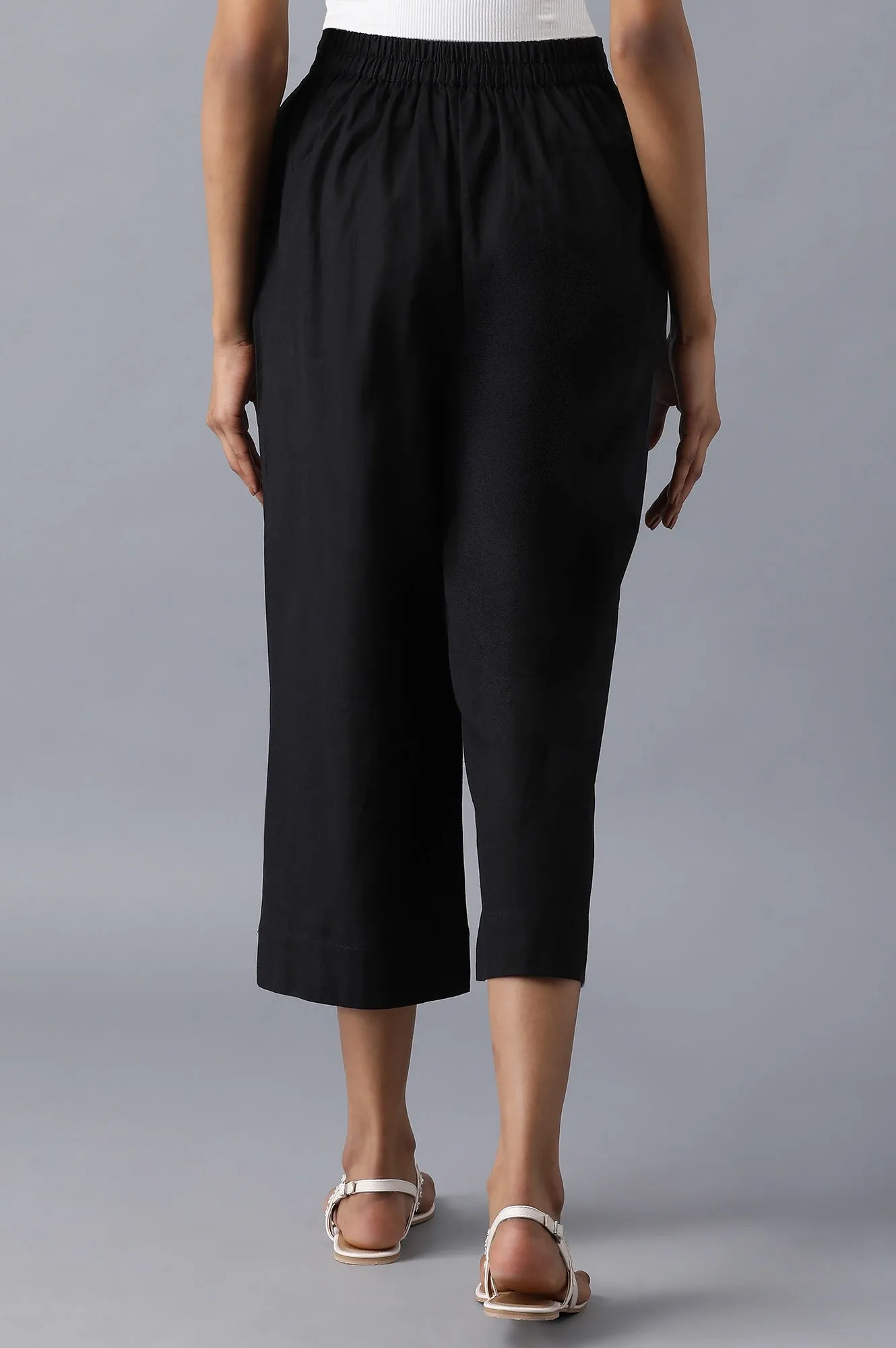 Black Cotton Culottes