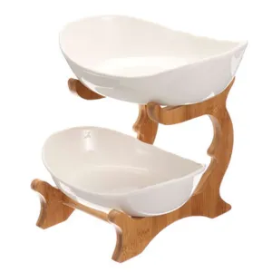 Ceramic Double Layer Plate with Holder