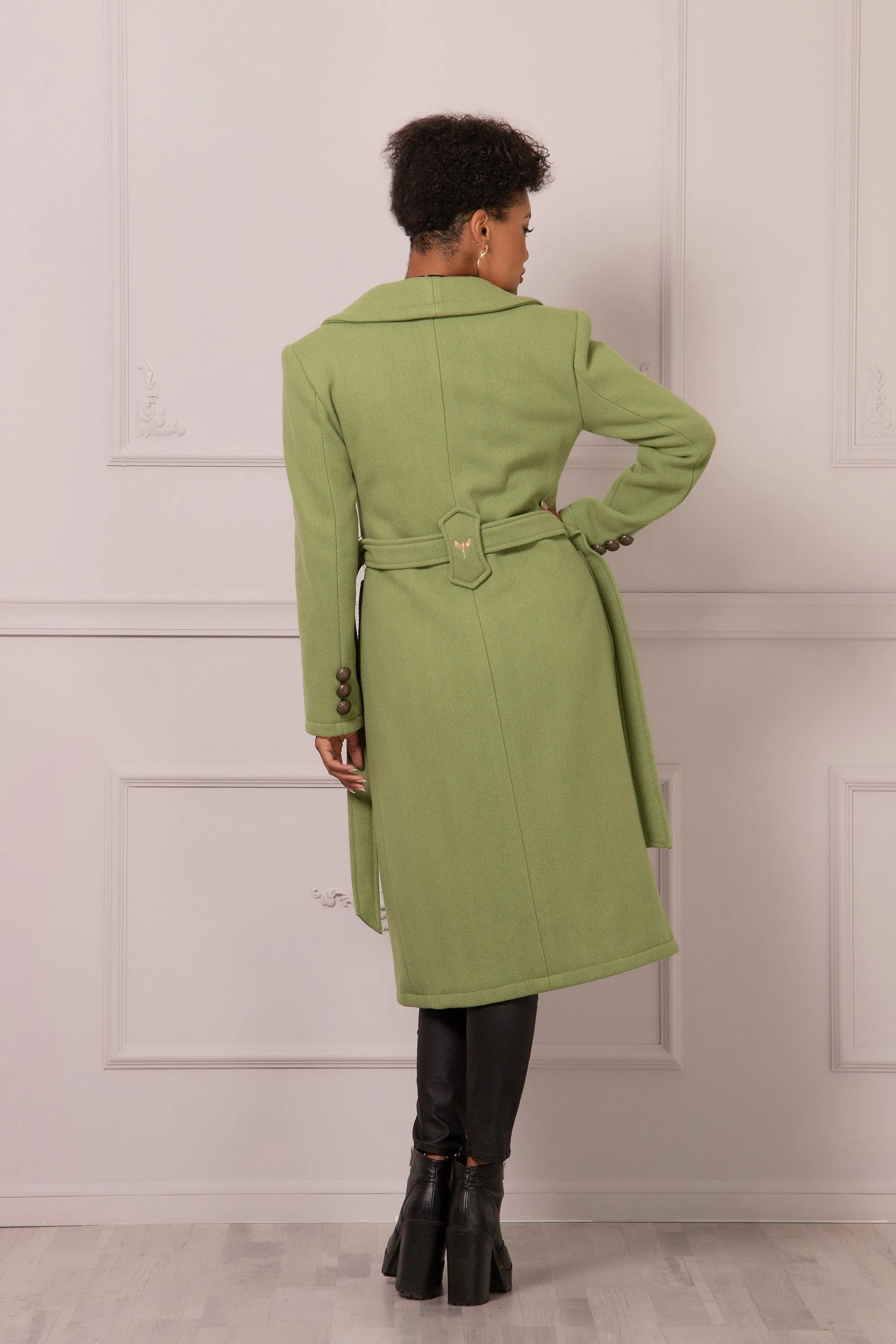 CHARTREUSE STRAIGHT COAT