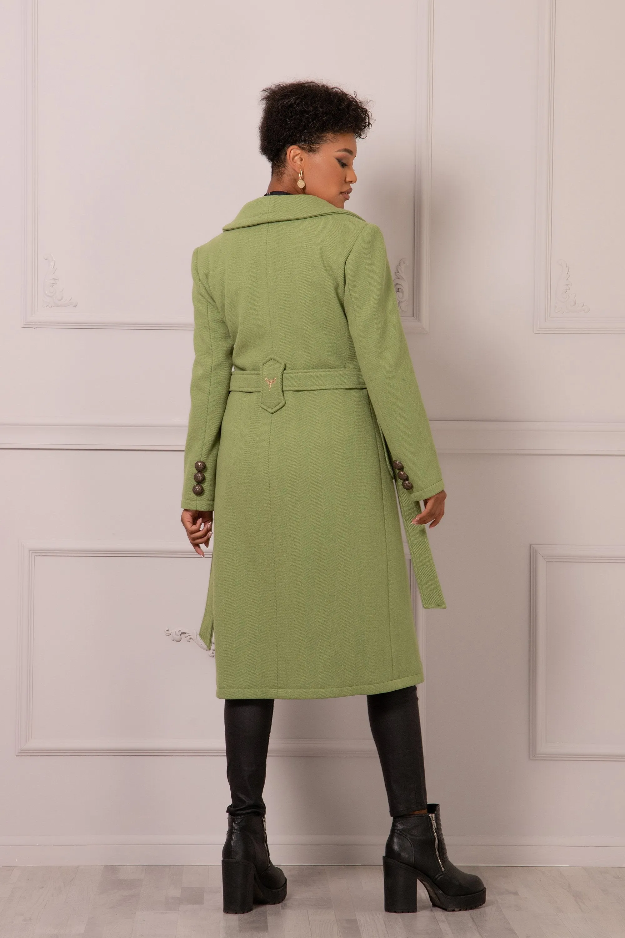 CHARTREUSE STRAIGHT COAT