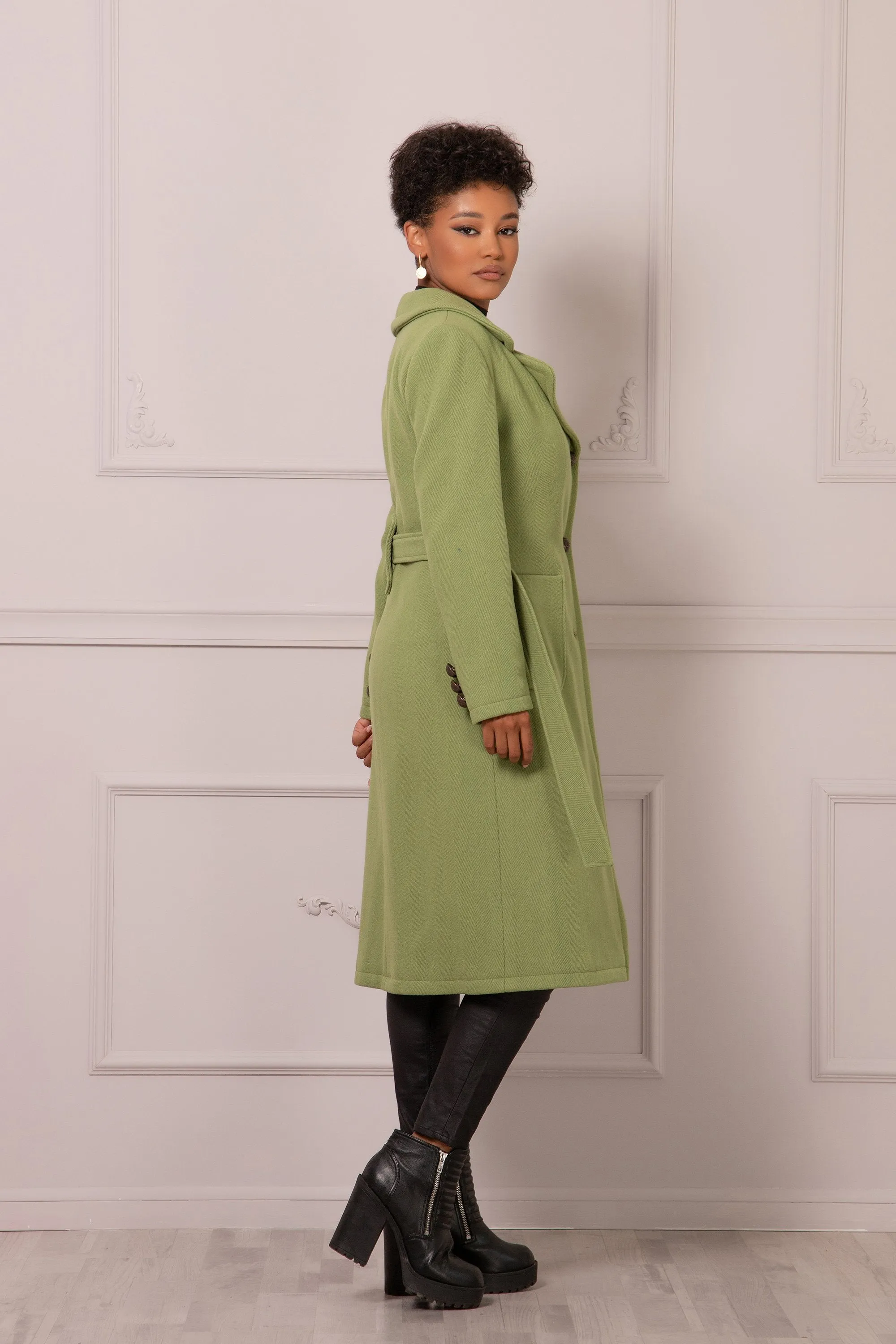 CHARTREUSE STRAIGHT COAT