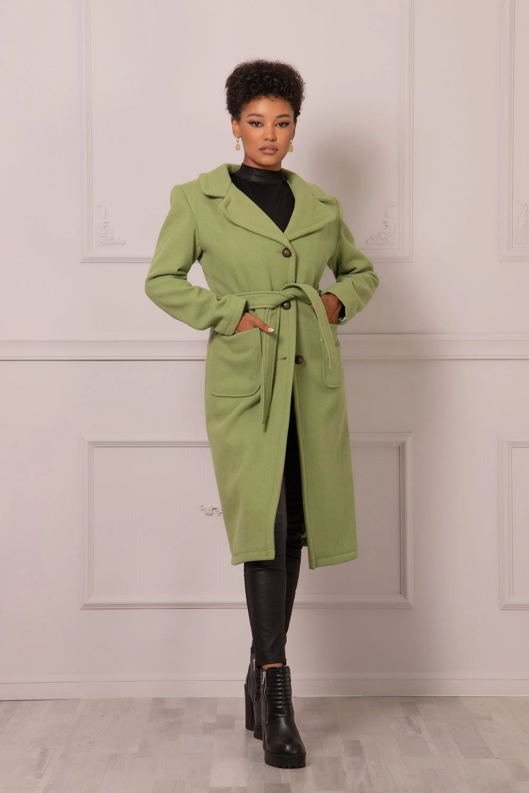 CHARTREUSE STRAIGHT COAT