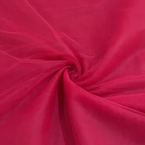 Classic Dark Red Solid Net Fabric