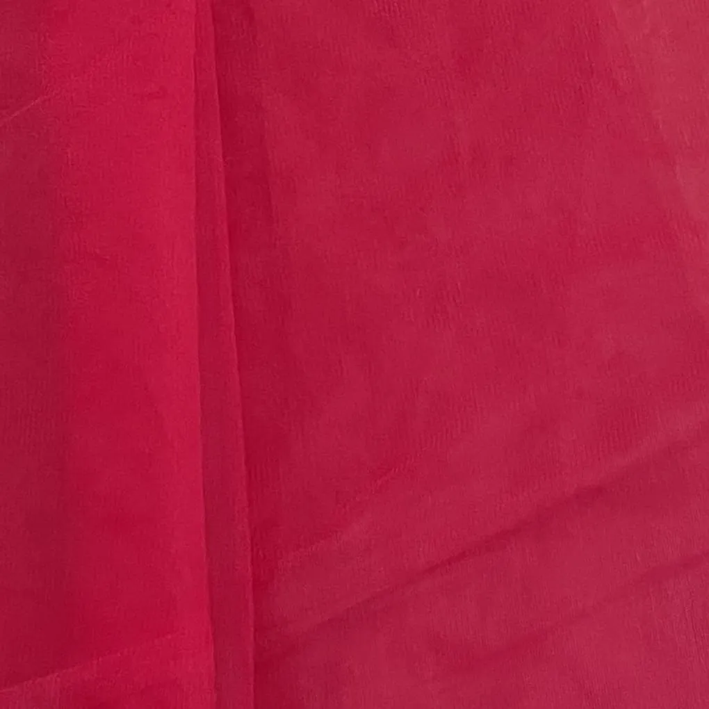 Classic Dark Red Solid Net Fabric