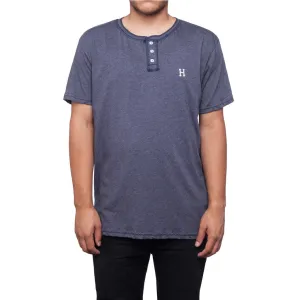 CLASSIC H S/S HENLEY // NAVY HEATHER