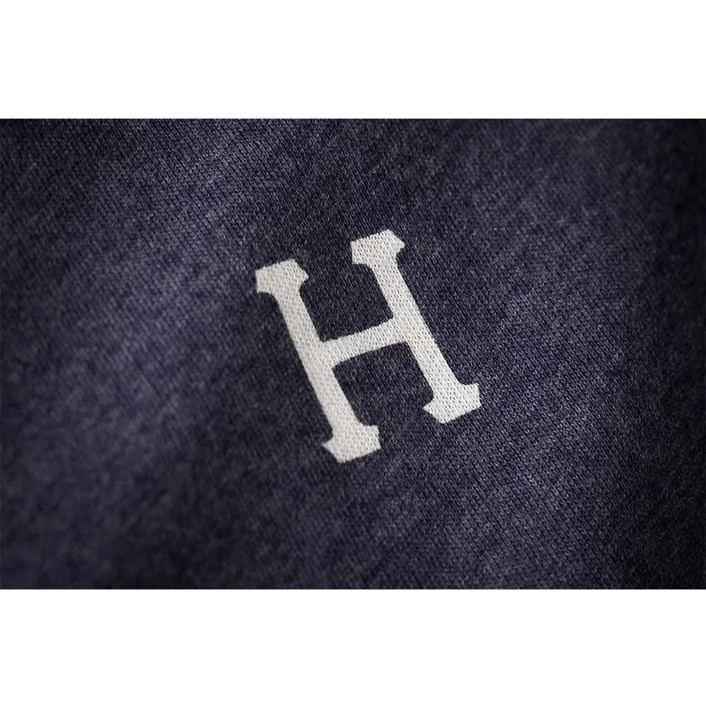 CLASSIC H S/S HENLEY // NAVY HEATHER