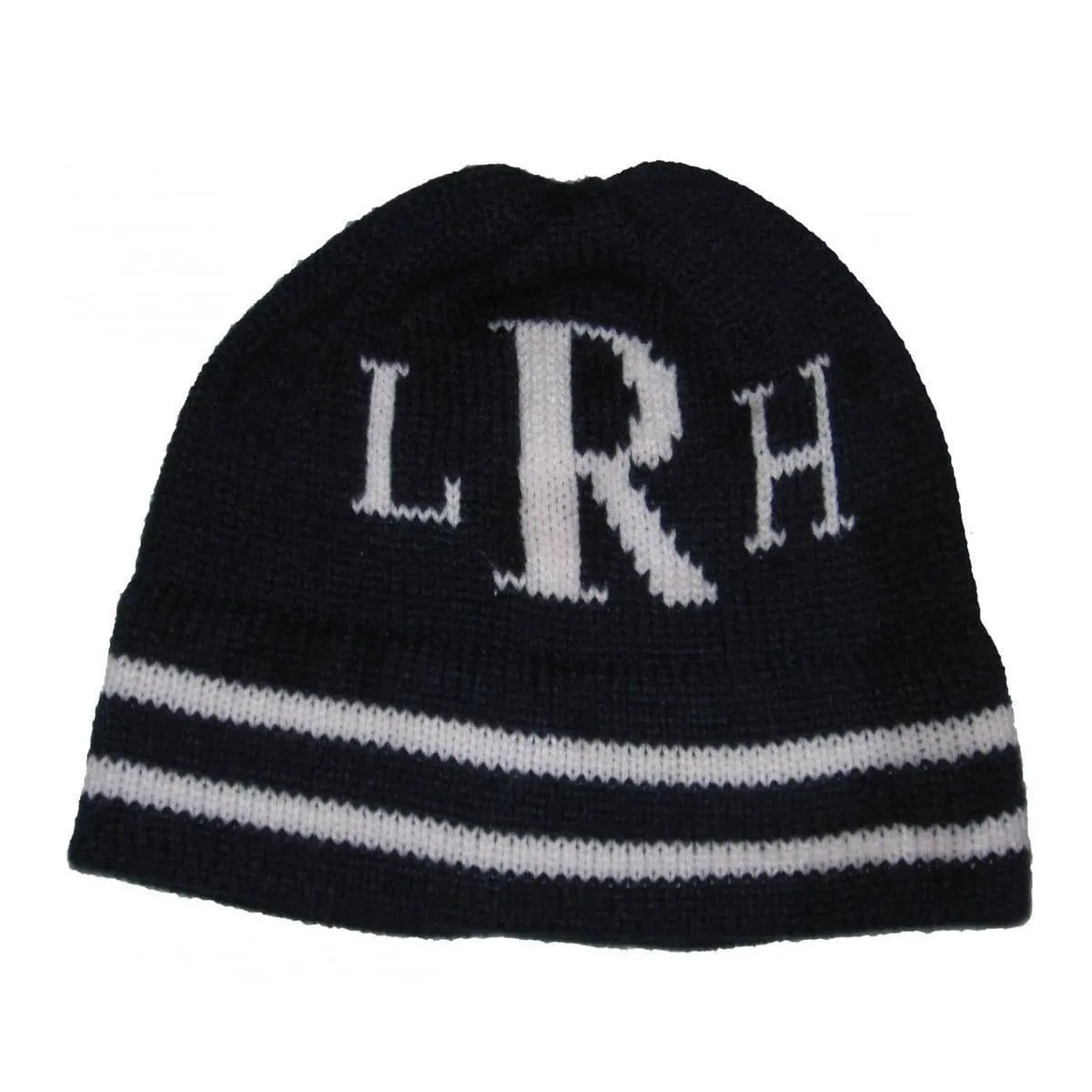 Classic Monogram & Stripes Personalized Knit Hat