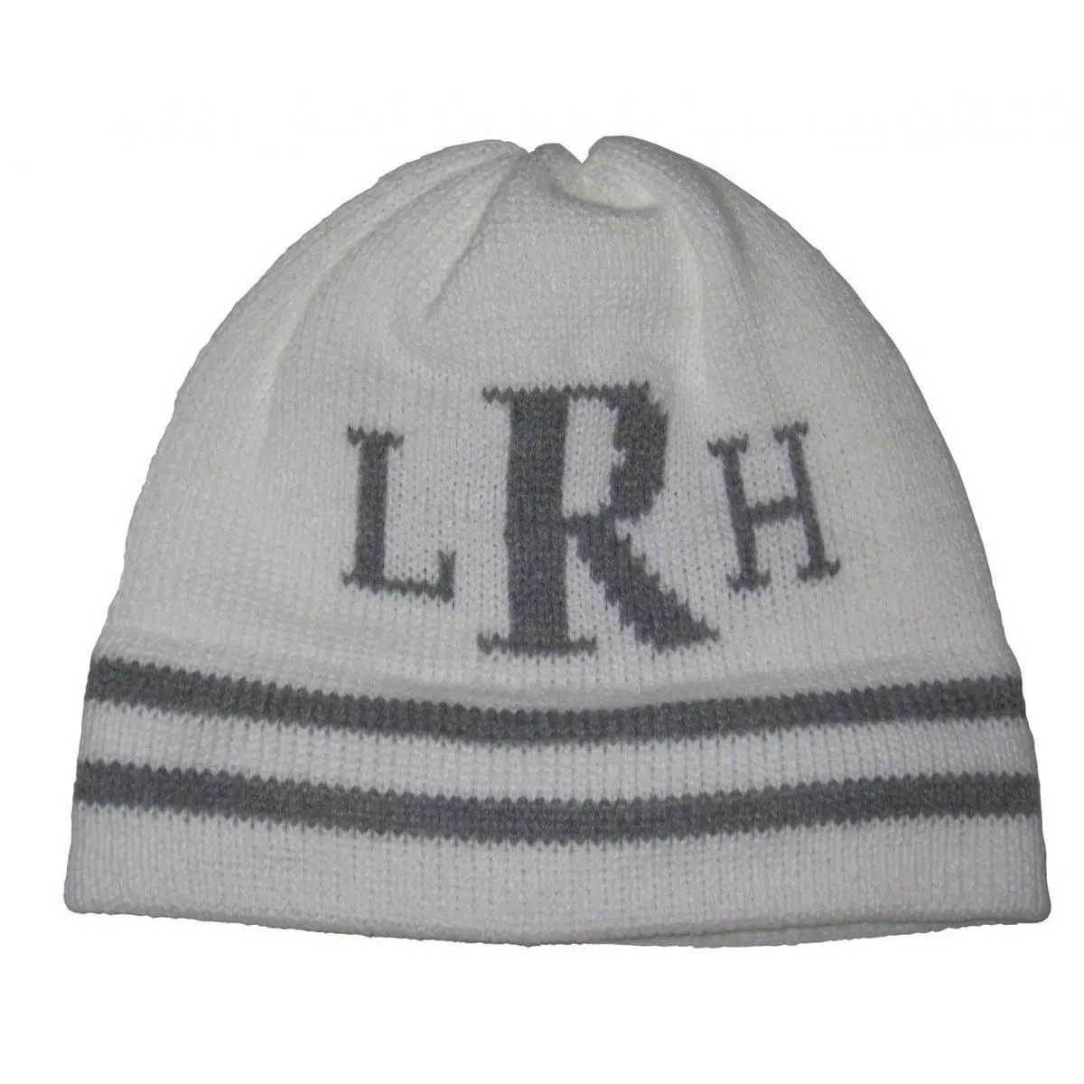 Classic Monogram & Stripes Personalized Knit Hat