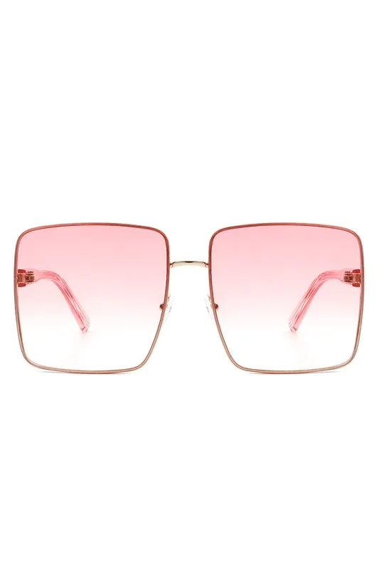 Classic Square Fashion Oversize Sunglasses