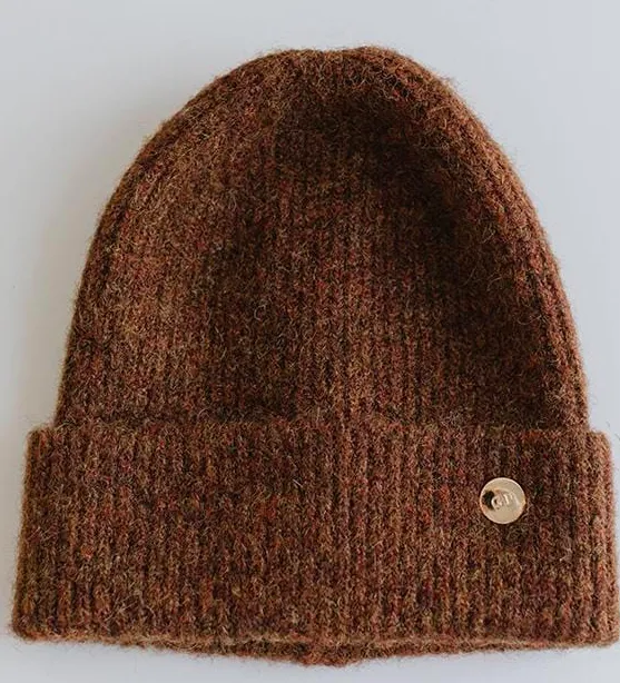 Collins Chocolate Knit Beanie