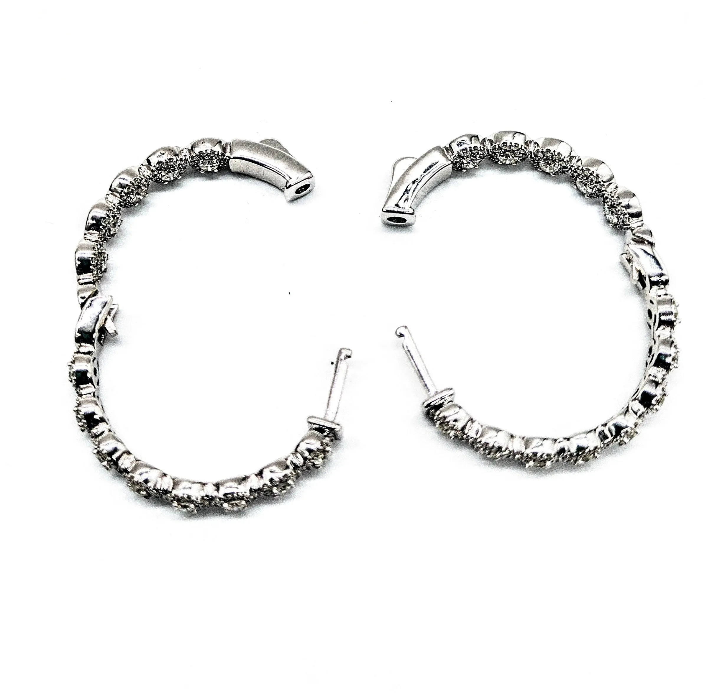 DIAMOND IN AND OUT HOOPS