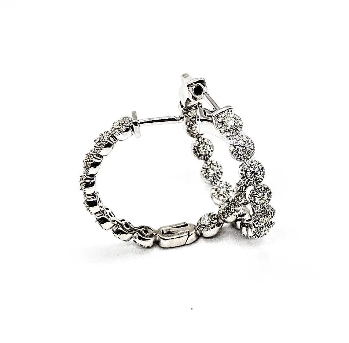 DIAMOND IN AND OUT HOOPS