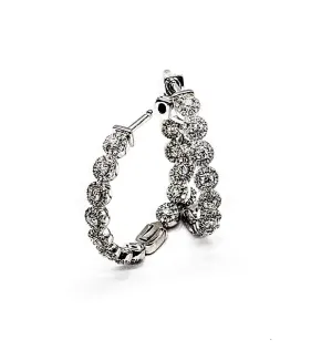 DIAMOND IN AND OUT HOOPS