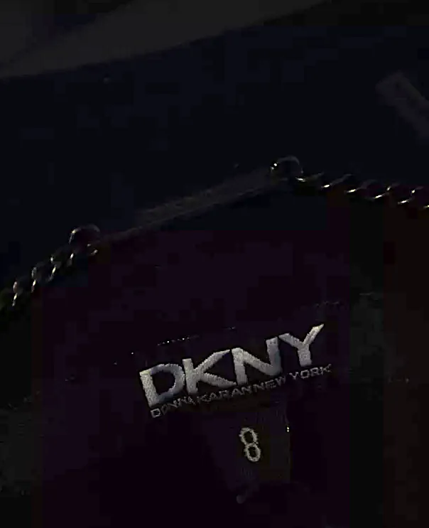 DONNA KARAN NY. DKNY. DKNY Black Wool Shearling Long Sleeve Double Breasted Jacket
