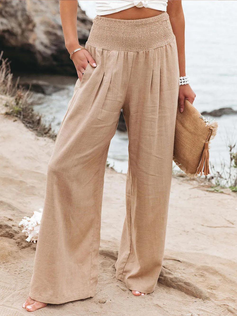 Elodie - Casual Linen Pants