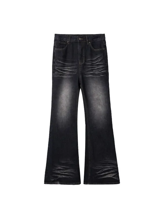 Flared Casual Wide-leg Jeans