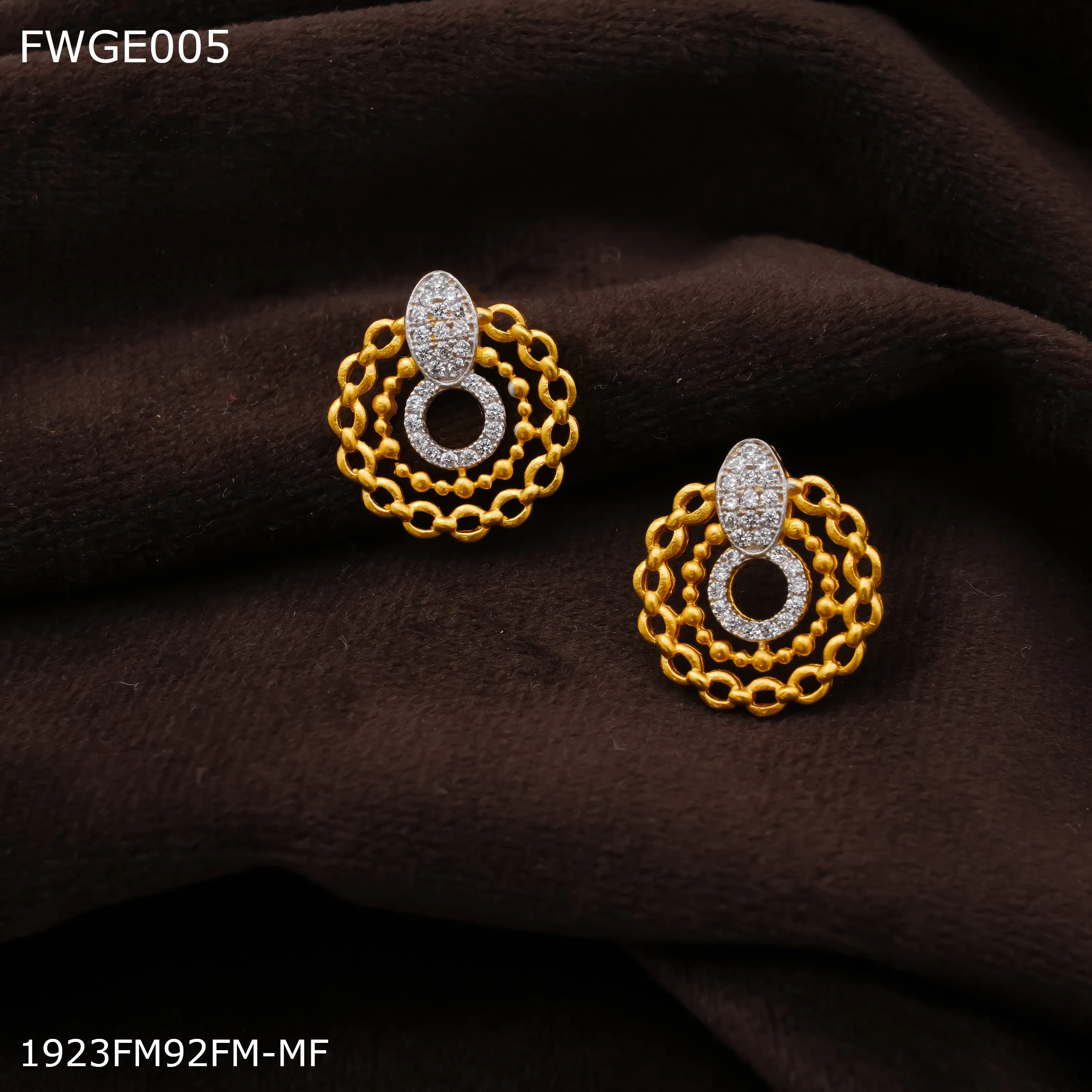 Freemen AD gold plated Earring for women - FWGE005
