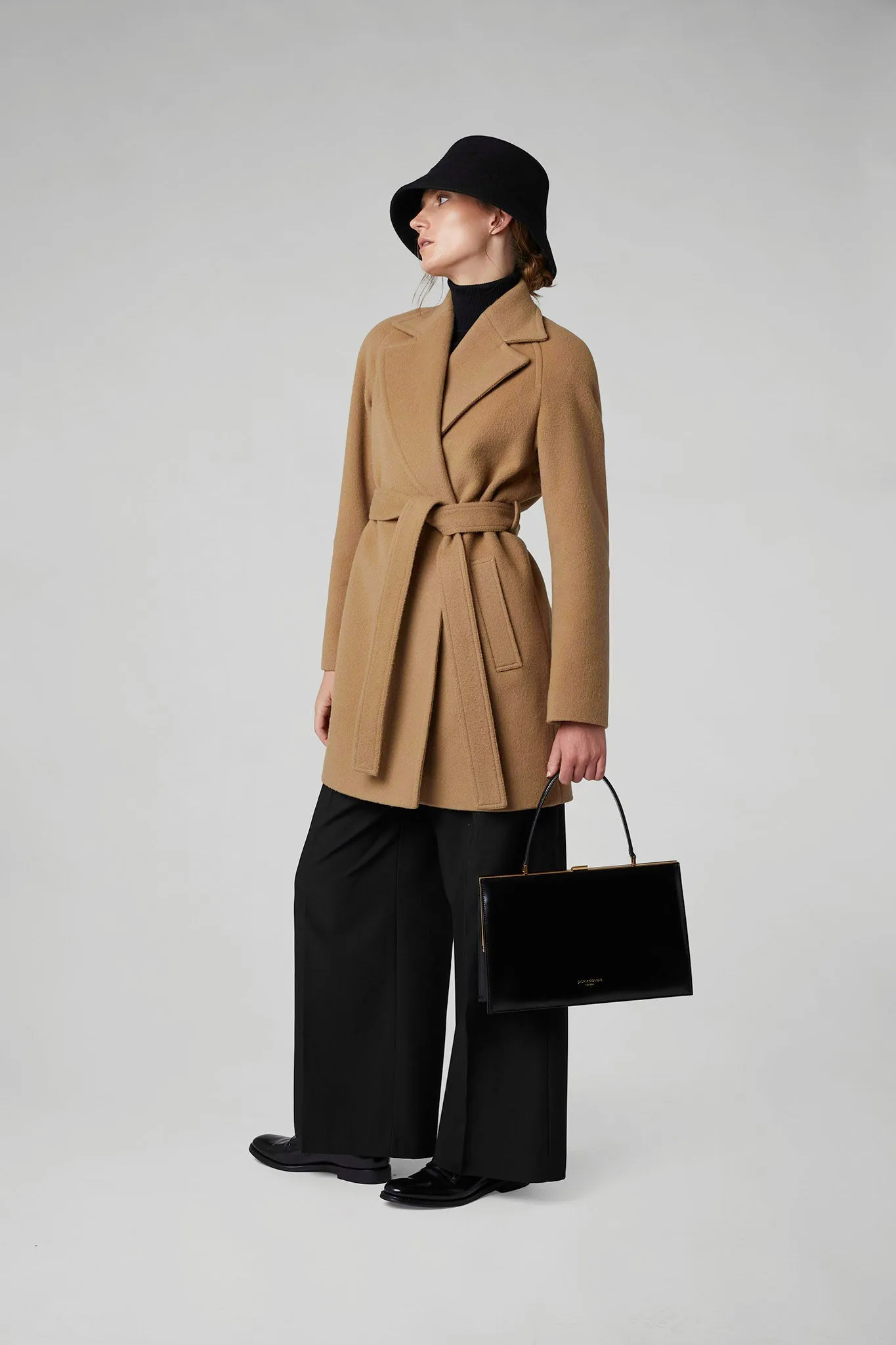 Geraldine Wool Blend Mid-Length Coat