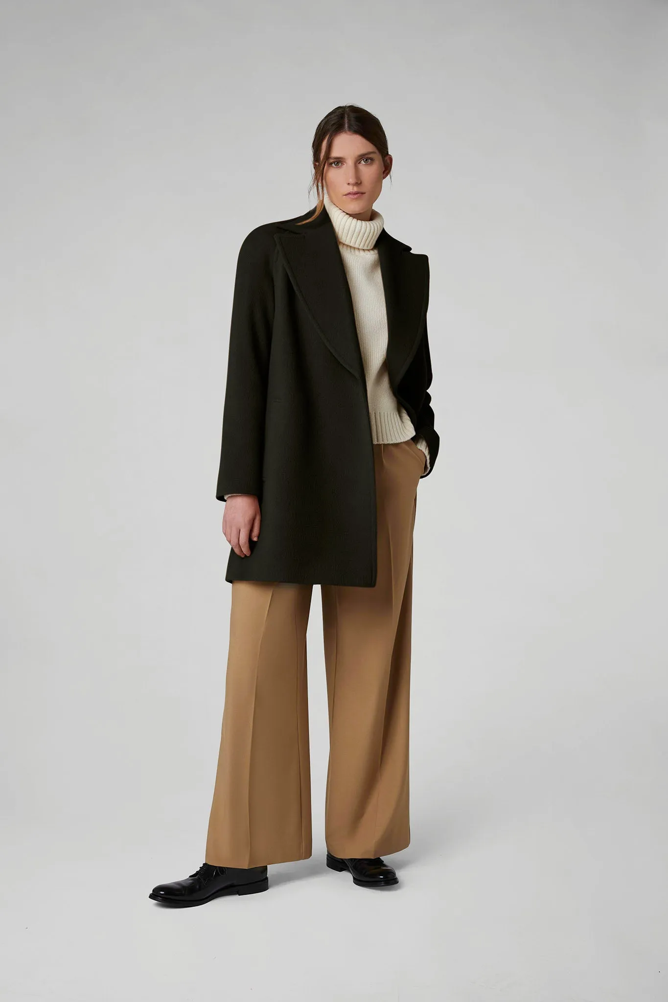 Geraldine Wool Blend Mid-Length Coat