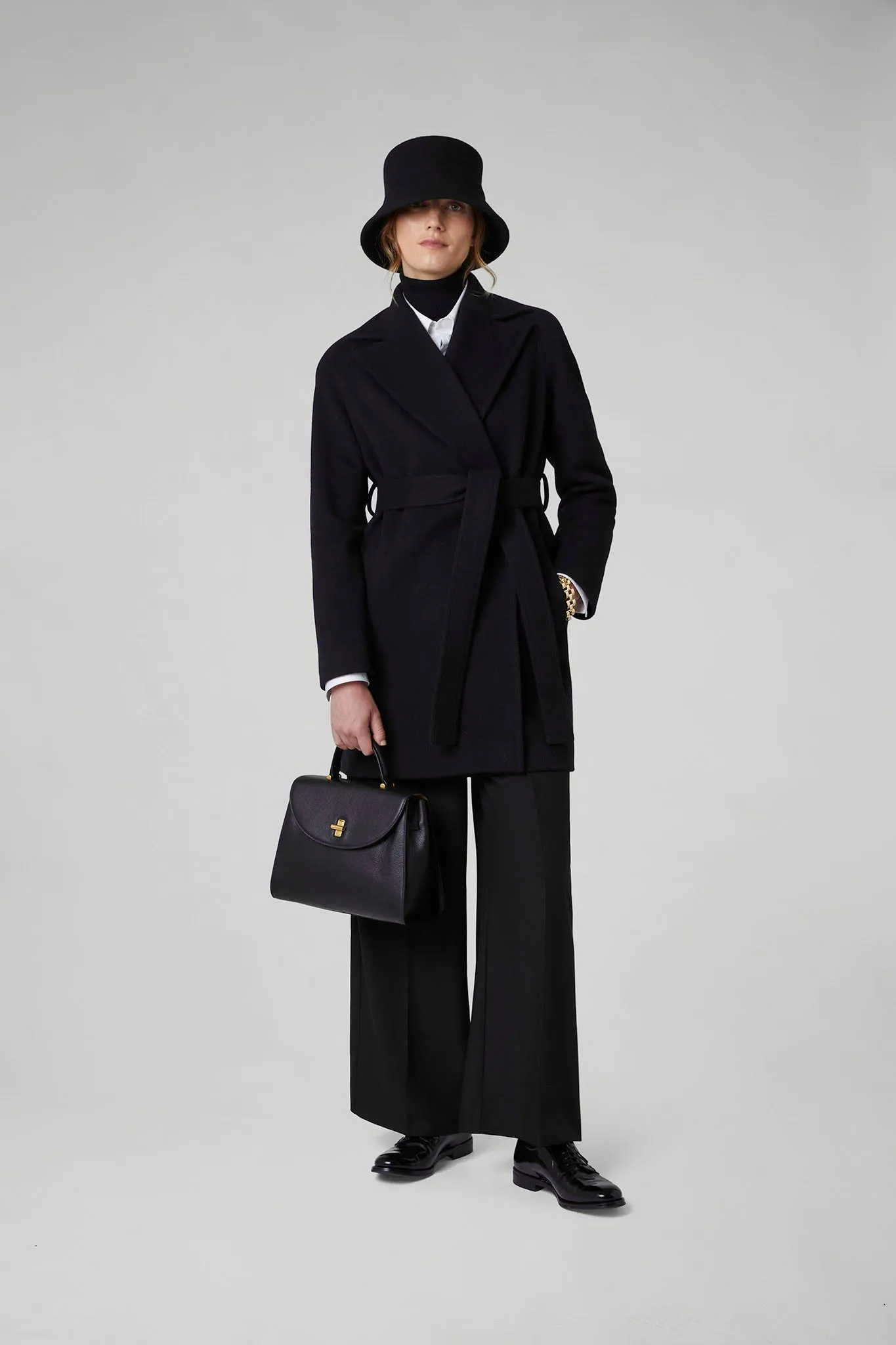 Geraldine Wool Blend Mid-Length Coat
