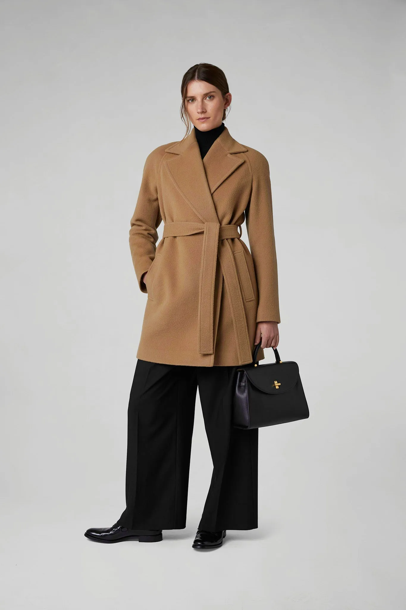 Geraldine Wool Blend Mid-Length Coat