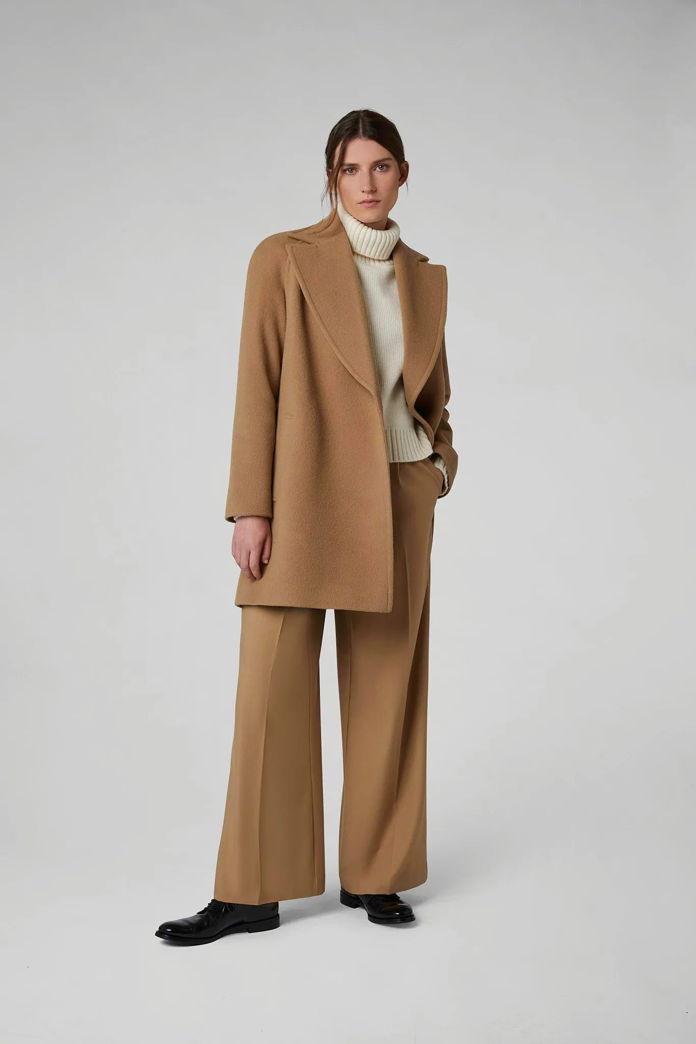Geraldine Wool Blend Mid-Length Coat
