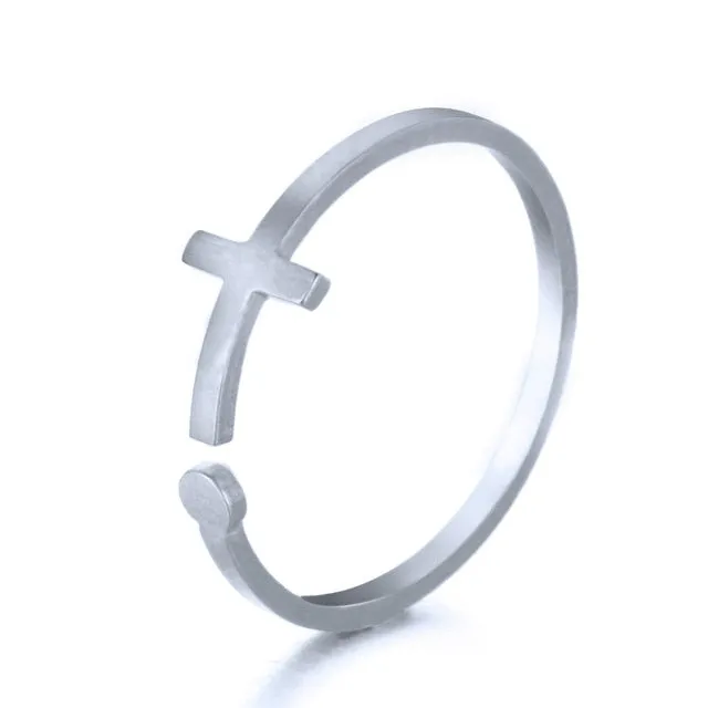 Golden Silver Color Stainless Steel Resizable Engagement Lover Rings Set For Women Men Wedding Band Jewelry Accessories Gifts