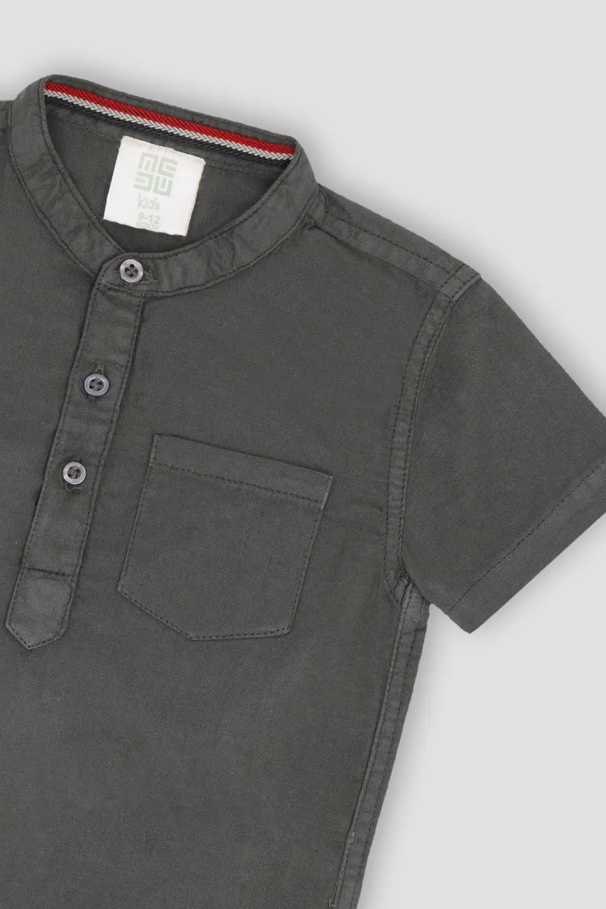 Henley Polo T-Shirt For Baby Boy - Green
