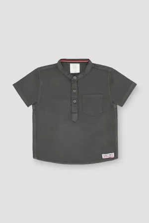 Henley Polo T-Shirt For Baby Boy - Green