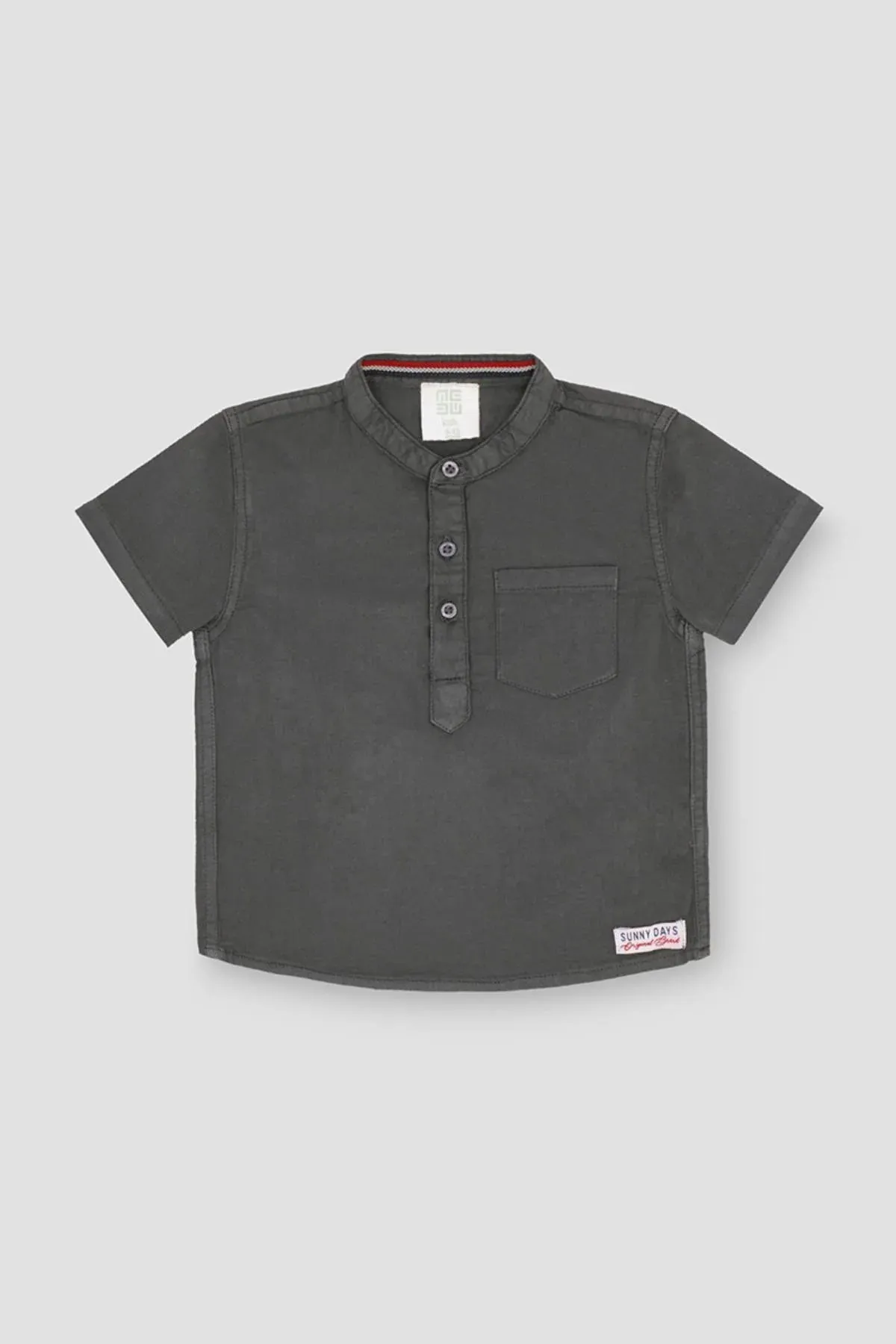 Henley Polo T-Shirt For Baby Boy - Green
