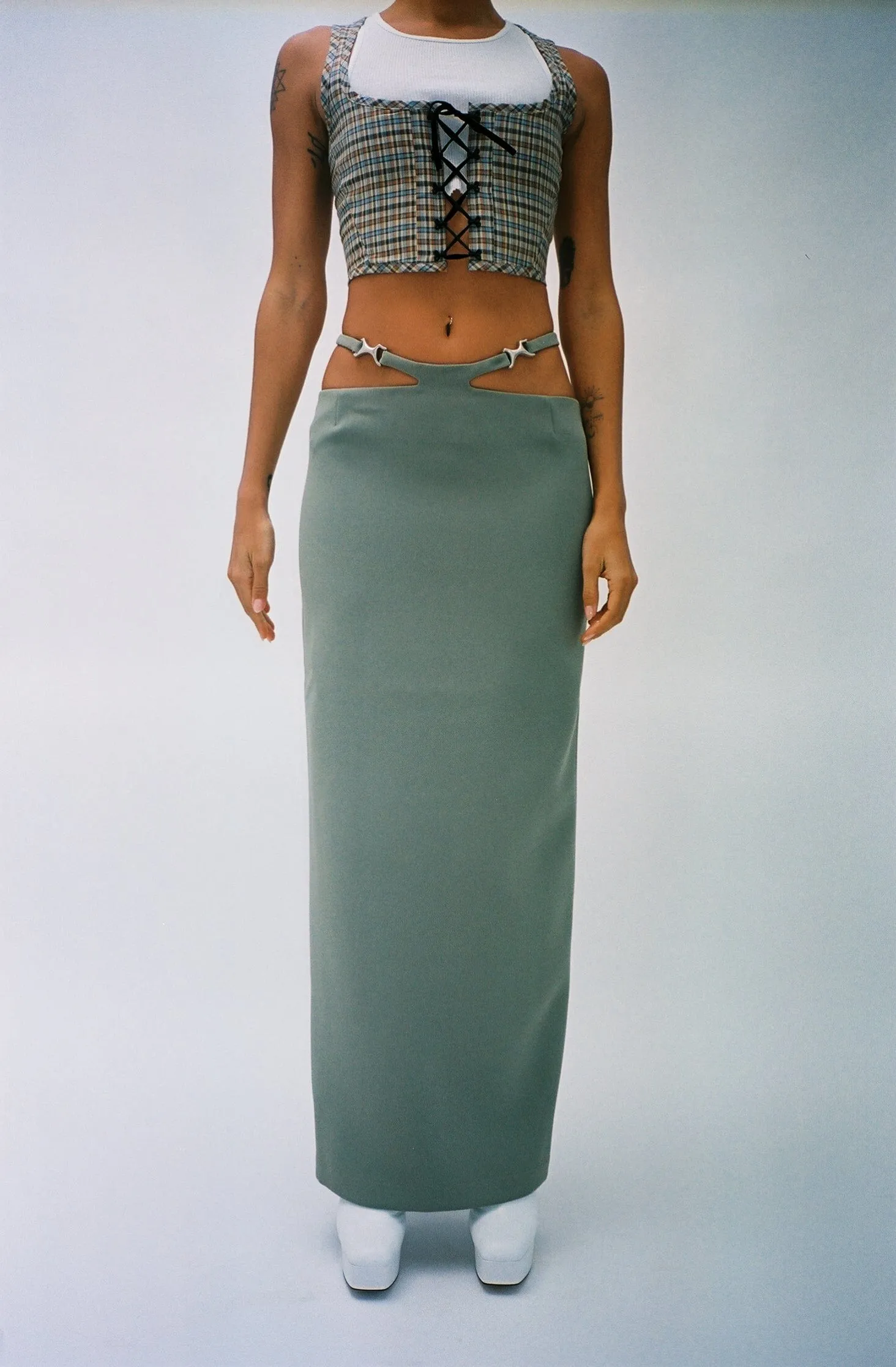 Khaki Frida Skirt